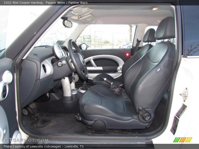 Pepper White / Panther Black 2002 Mini Cooper Hardtop