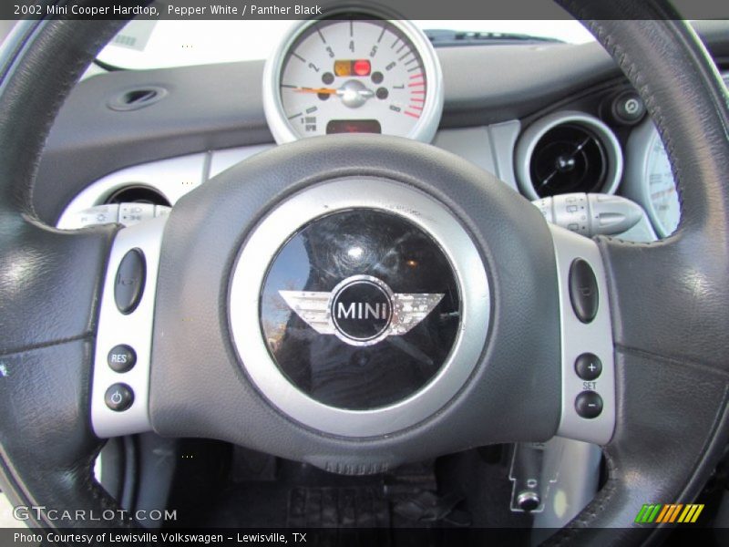 Pepper White / Panther Black 2002 Mini Cooper Hardtop