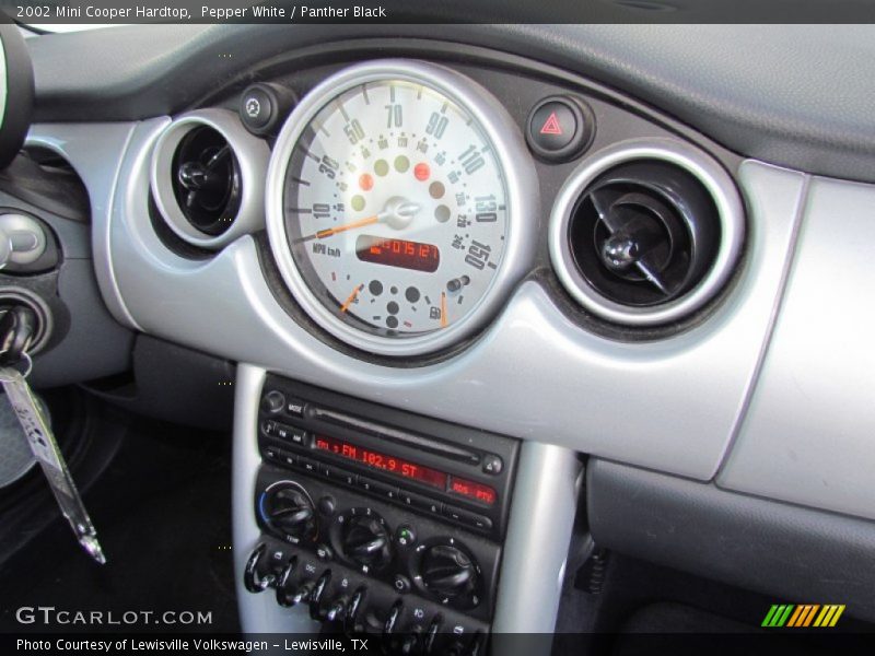 Pepper White / Panther Black 2002 Mini Cooper Hardtop