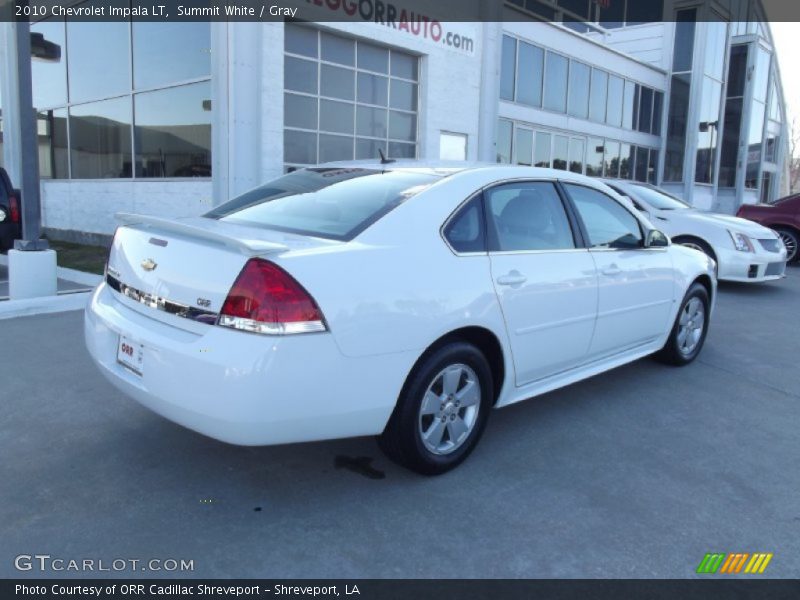 Summit White / Gray 2010 Chevrolet Impala LT