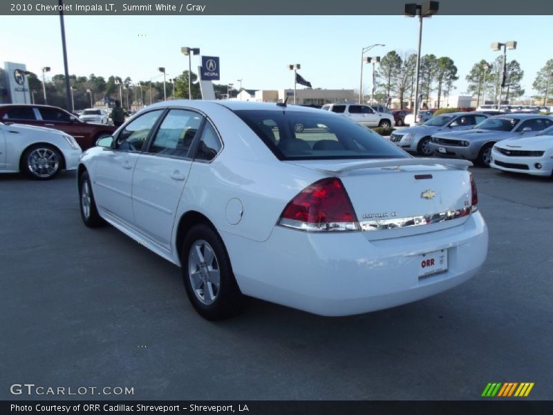 Summit White / Gray 2010 Chevrolet Impala LT