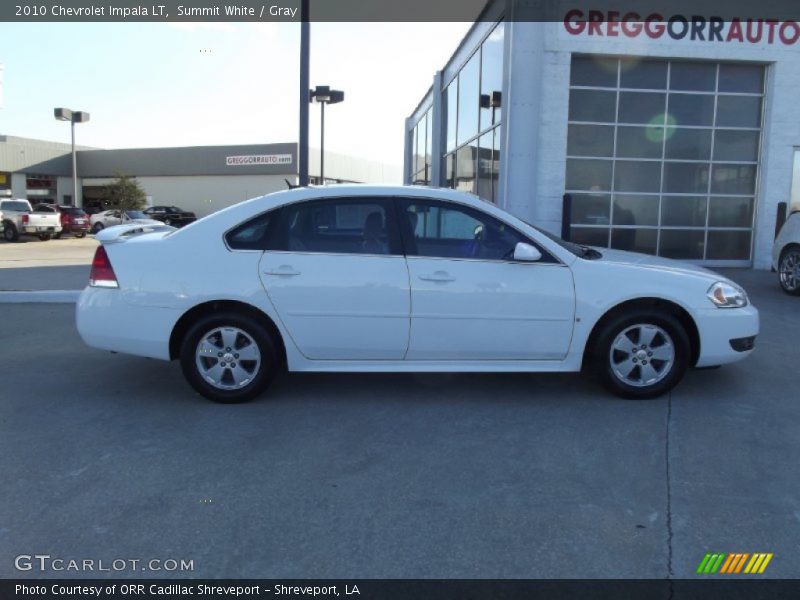 Summit White / Gray 2010 Chevrolet Impala LT