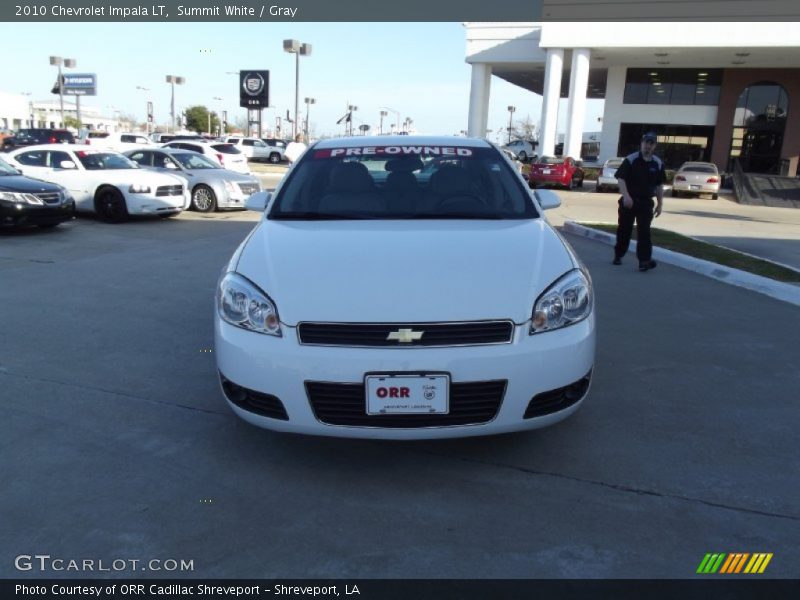 Summit White / Gray 2010 Chevrolet Impala LT