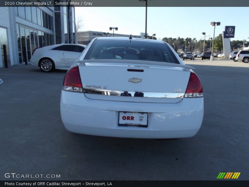 Summit White / Gray 2010 Chevrolet Impala LT