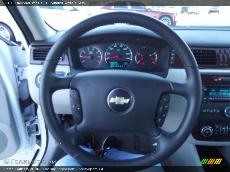 Summit White / Gray 2010 Chevrolet Impala LT