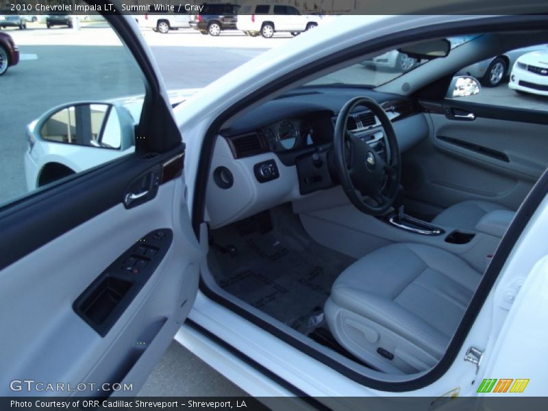 Summit White / Gray 2010 Chevrolet Impala LT