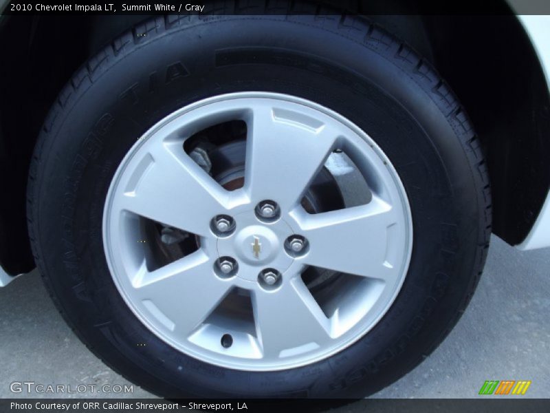 Summit White / Gray 2010 Chevrolet Impala LT