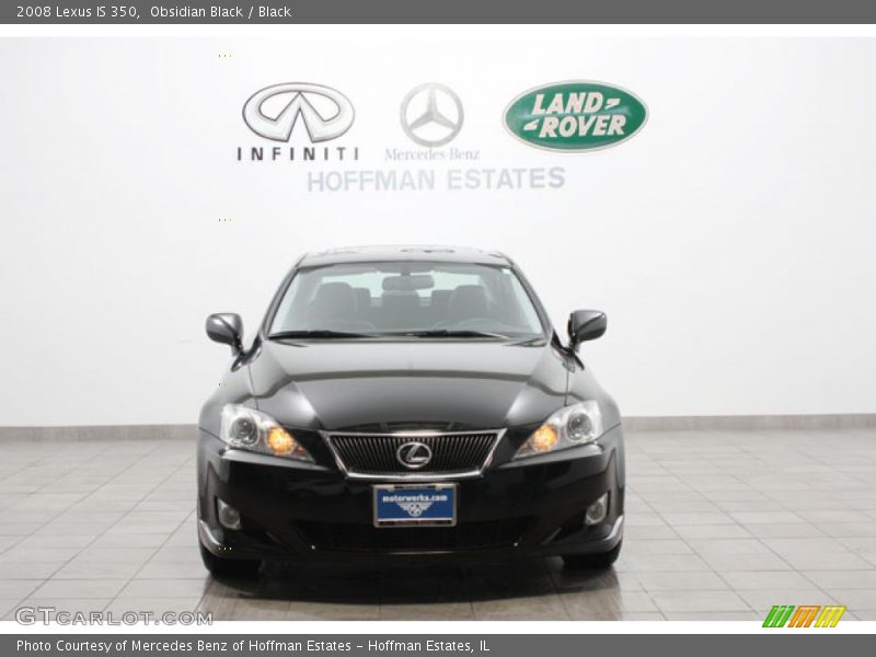 Obsidian Black / Black 2008 Lexus IS 350