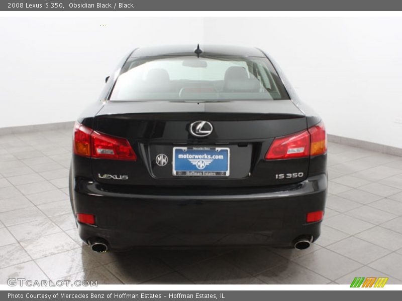 Obsidian Black / Black 2008 Lexus IS 350