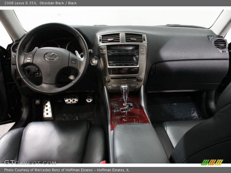 Obsidian Black / Black 2008 Lexus IS 350