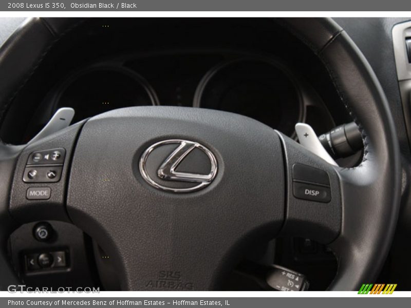 Obsidian Black / Black 2008 Lexus IS 350