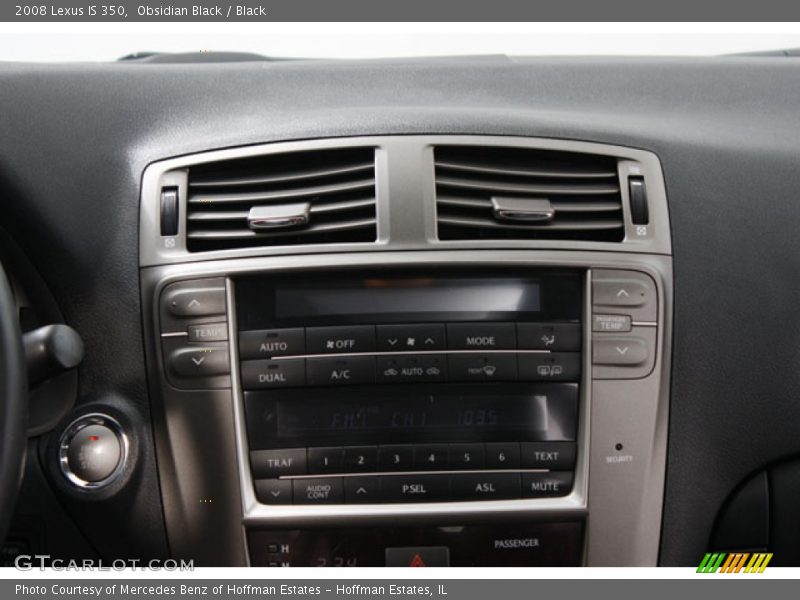 Obsidian Black / Black 2008 Lexus IS 350