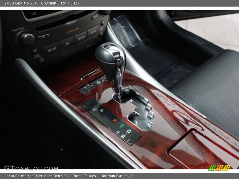 Obsidian Black / Black 2008 Lexus IS 350