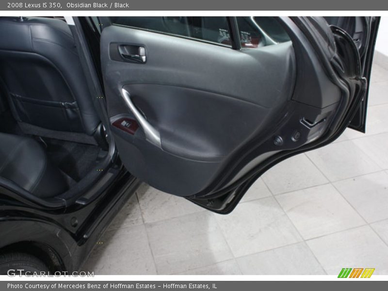 Obsidian Black / Black 2008 Lexus IS 350