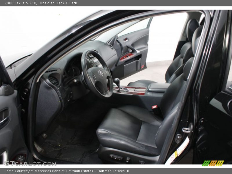Obsidian Black / Black 2008 Lexus IS 350