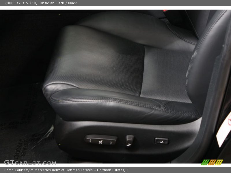 Obsidian Black / Black 2008 Lexus IS 350