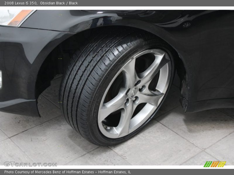 Obsidian Black / Black 2008 Lexus IS 350