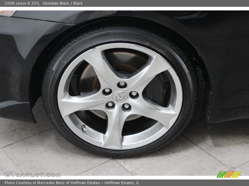 Obsidian Black / Black 2008 Lexus IS 350