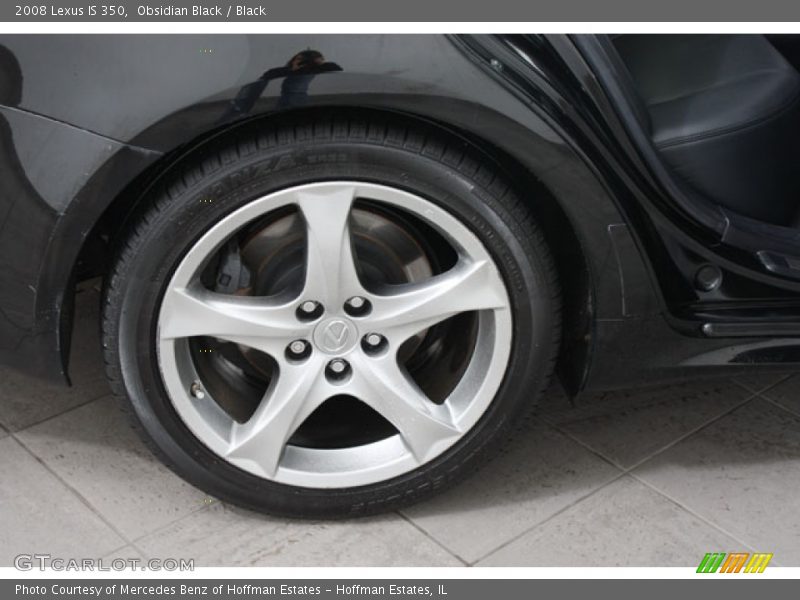 Obsidian Black / Black 2008 Lexus IS 350