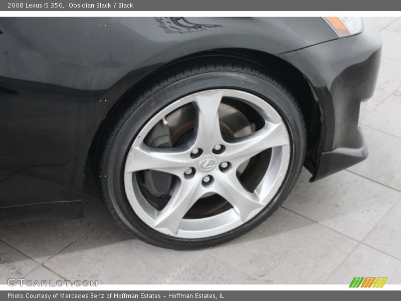 Obsidian Black / Black 2008 Lexus IS 350