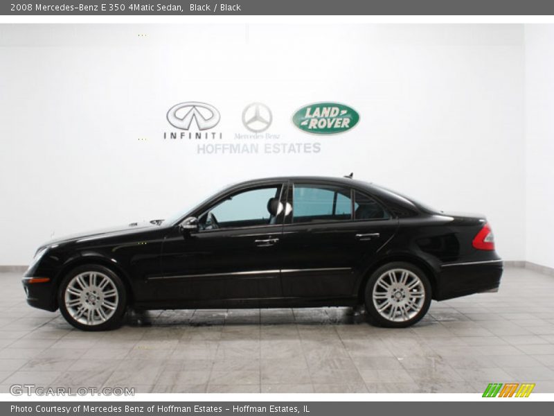 Black / Black 2008 Mercedes-Benz E 350 4Matic Sedan