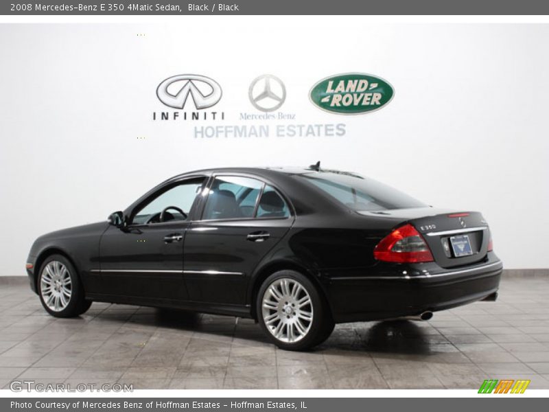 Black / Black 2008 Mercedes-Benz E 350 4Matic Sedan