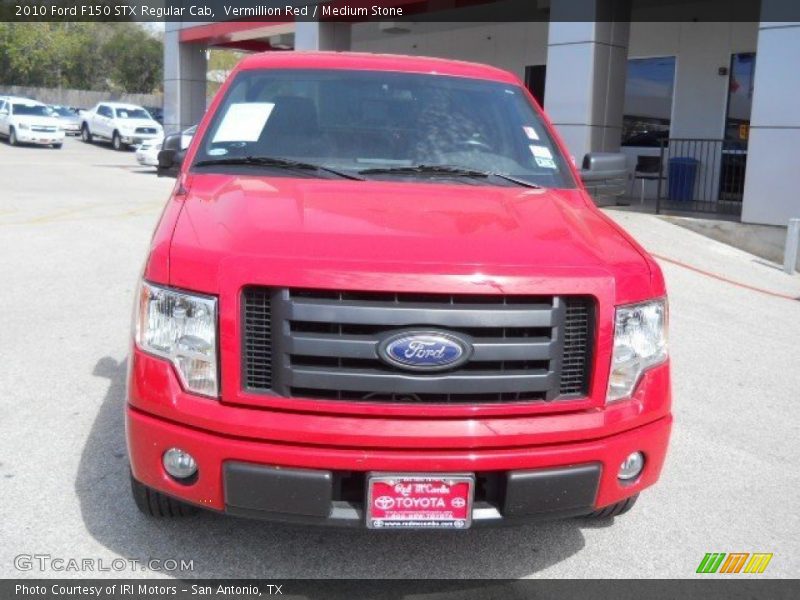 Vermillion Red / Medium Stone 2010 Ford F150 STX Regular Cab