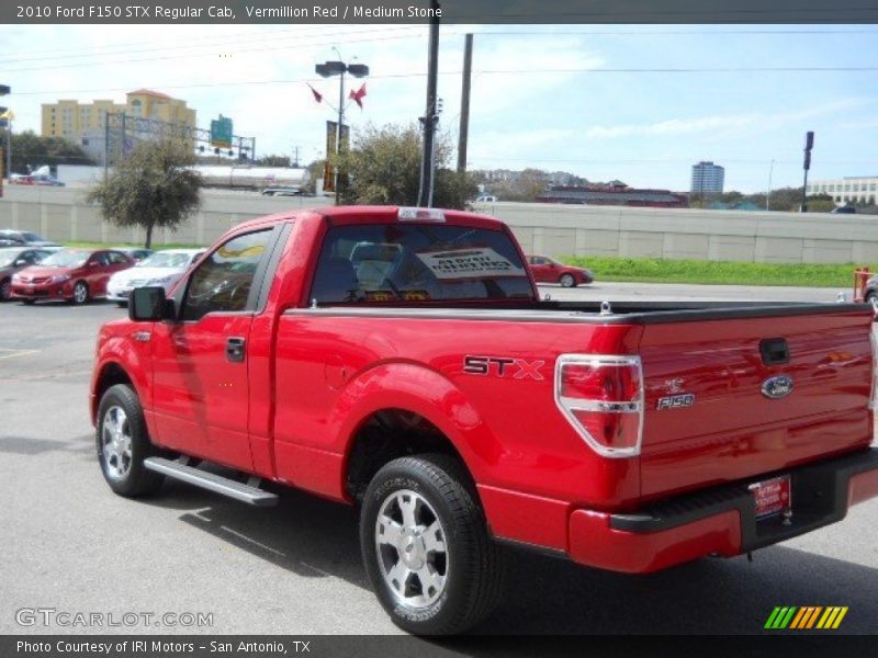 Vermillion Red / Medium Stone 2010 Ford F150 STX Regular Cab