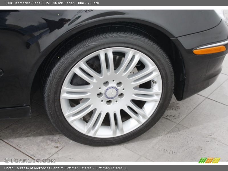 Black / Black 2008 Mercedes-Benz E 350 4Matic Sedan