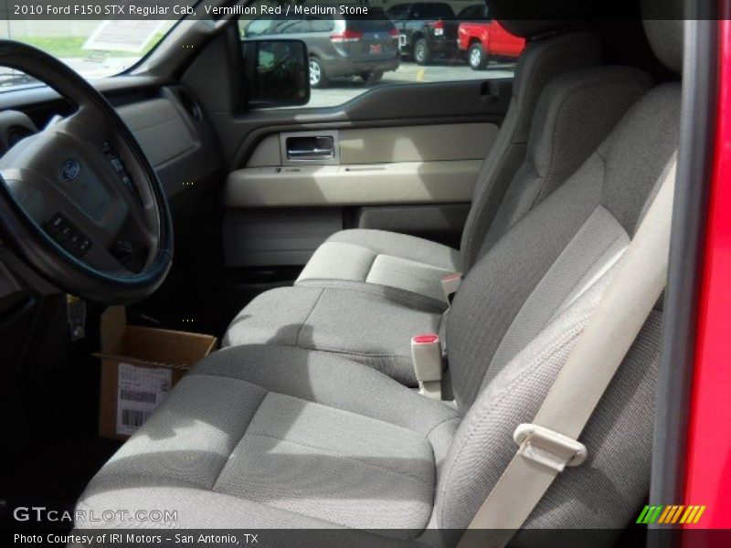 Vermillion Red / Medium Stone 2010 Ford F150 STX Regular Cab