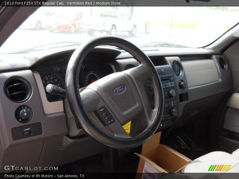 Vermillion Red / Medium Stone 2010 Ford F150 STX Regular Cab