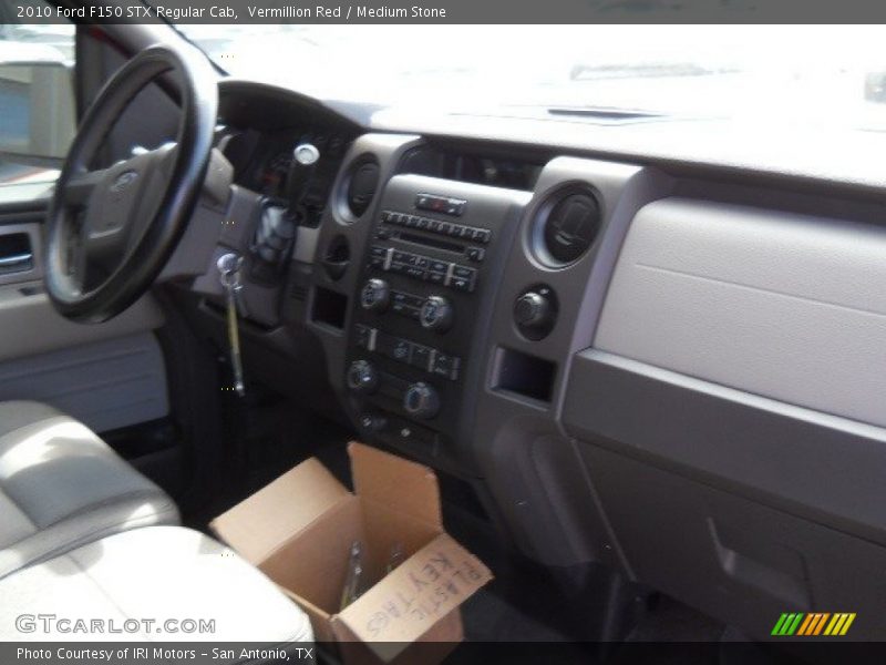 Vermillion Red / Medium Stone 2010 Ford F150 STX Regular Cab