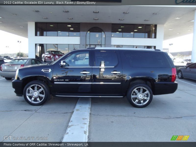 Black Raven / Ebony/Ebony 2012 Cadillac Escalade ESV Luxury