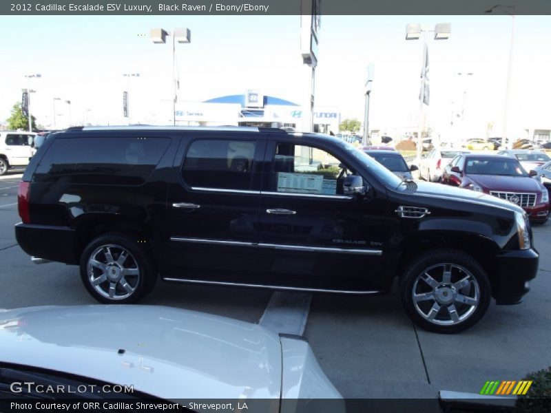 Black Raven / Ebony/Ebony 2012 Cadillac Escalade ESV Luxury