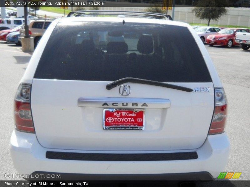 Aspen White Pearl / Saddle 2005 Acura MDX Touring