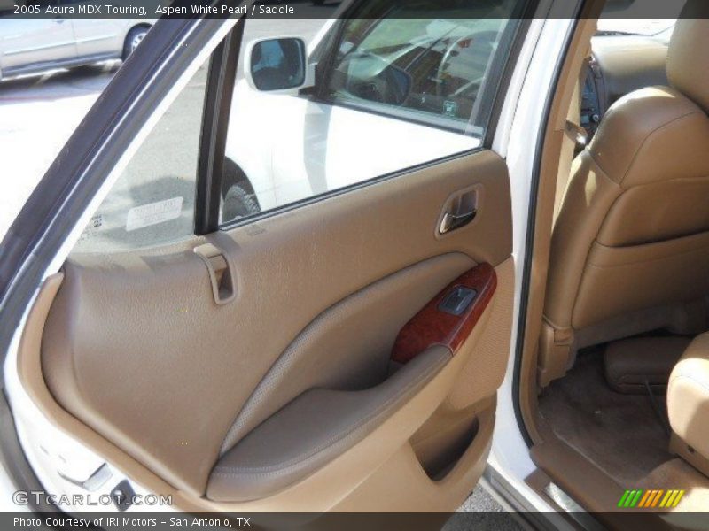Aspen White Pearl / Saddle 2005 Acura MDX Touring