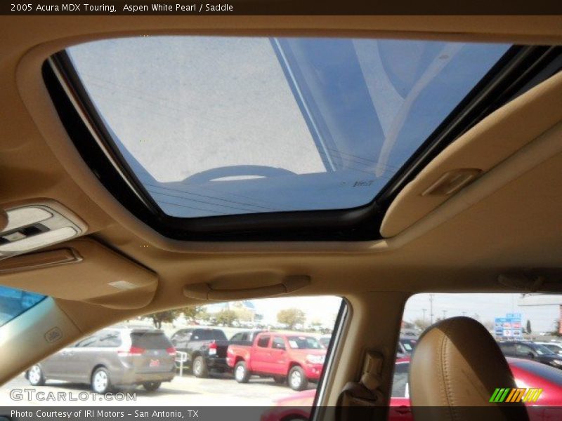 Aspen White Pearl / Saddle 2005 Acura MDX Touring