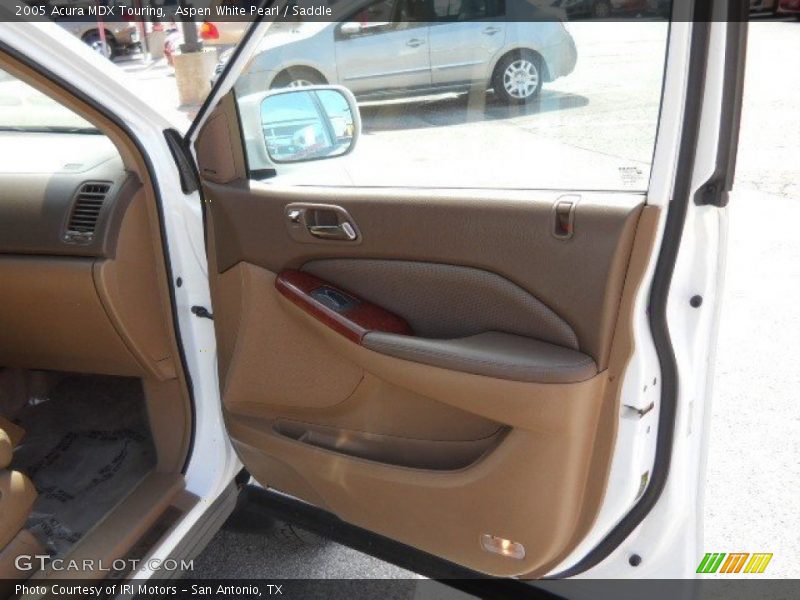 Aspen White Pearl / Saddle 2005 Acura MDX Touring