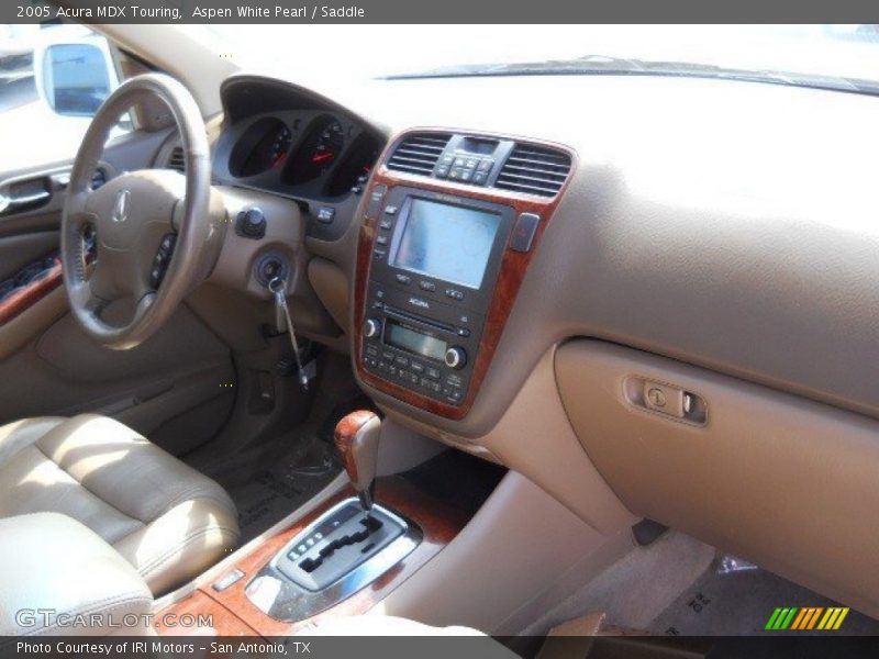 Aspen White Pearl / Saddle 2005 Acura MDX Touring