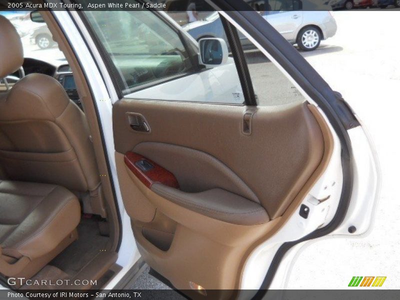 Aspen White Pearl / Saddle 2005 Acura MDX Touring