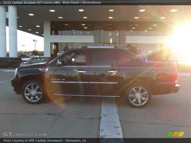 Black Raven / Ebony/Ebony 2012 Cadillac Escalade EXT Luxury AWD