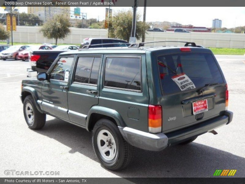 Forest Green Pearl / Agate Black 2000 Jeep Cherokee Sport