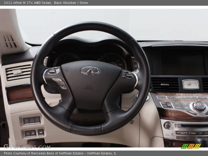 Black Obsidian / Stone 2011 Infiniti M 37x AWD Sedan