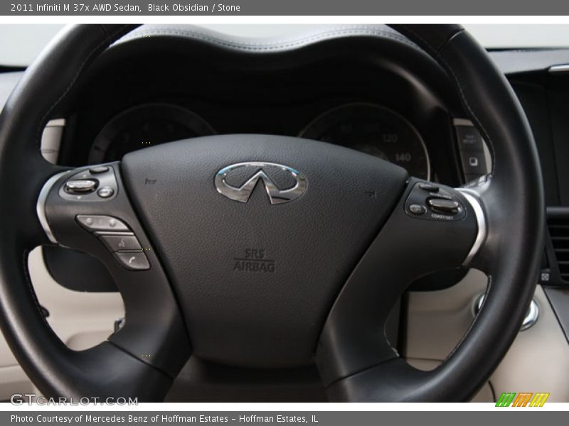 Black Obsidian / Stone 2011 Infiniti M 37x AWD Sedan