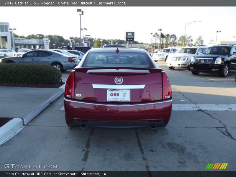Crystal Red Tintcoat / Cashmere/Cocoa 2012 Cadillac CTS 3.6 Sedan