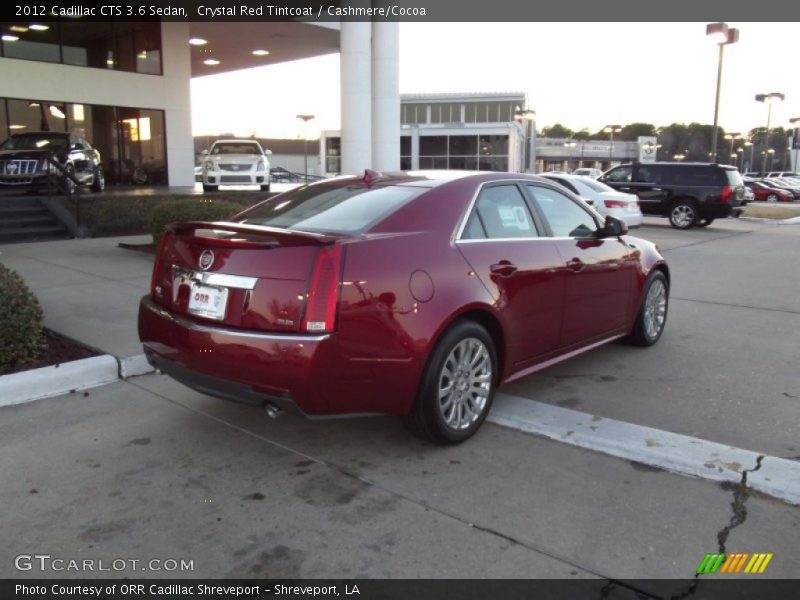 Crystal Red Tintcoat / Cashmere/Cocoa 2012 Cadillac CTS 3.6 Sedan