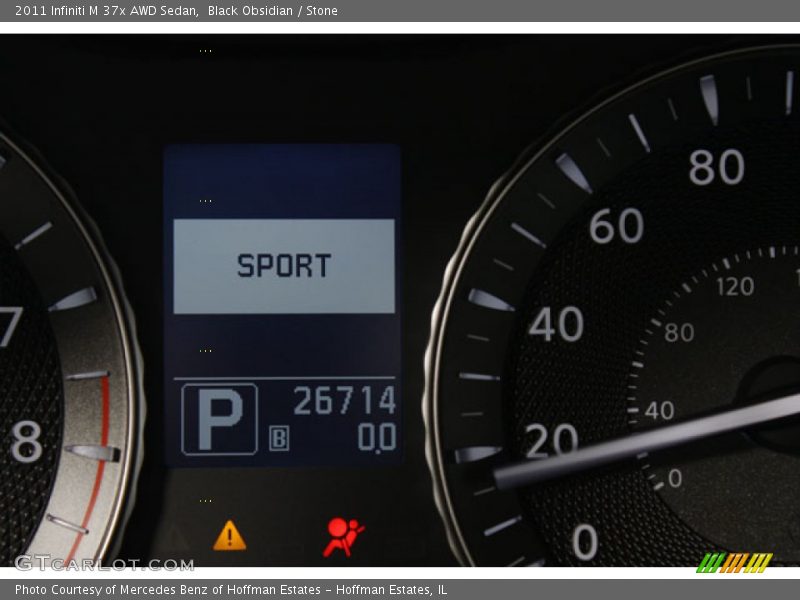 Black Obsidian / Stone 2011 Infiniti M 37x AWD Sedan