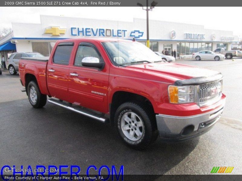 Fire Red / Ebony 2009 GMC Sierra 1500 SLE Z71 Crew Cab 4x4