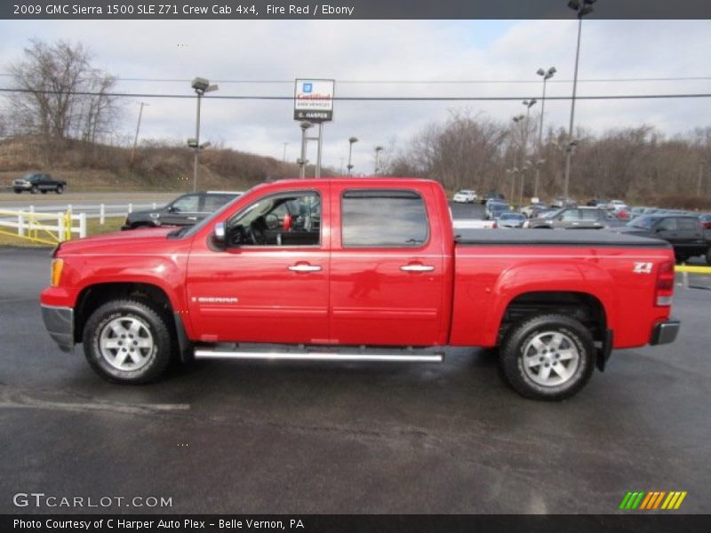Fire Red / Ebony 2009 GMC Sierra 1500 SLE Z71 Crew Cab 4x4