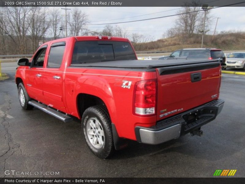 Fire Red / Ebony 2009 GMC Sierra 1500 SLE Z71 Crew Cab 4x4